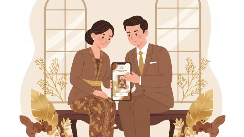 Ilustrasi undangan event digital yang modern dan interaktif