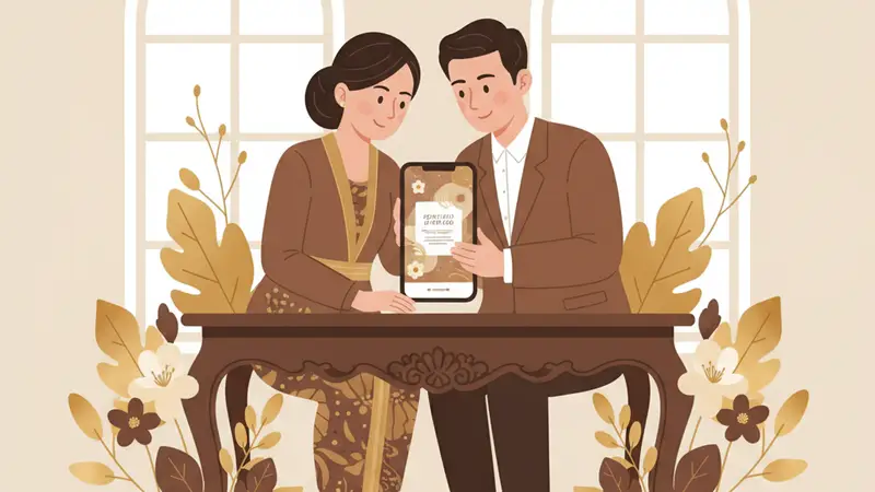 Ilustrasi bayi lucu dengan tema islami untuk undangan online aqiqah