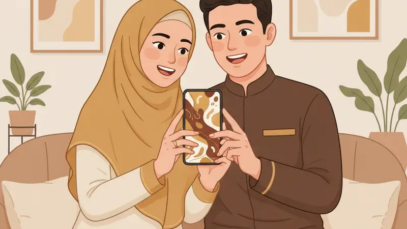 Desain undangan online pernikahan premium dari Sannubari dengan fitur lengkap