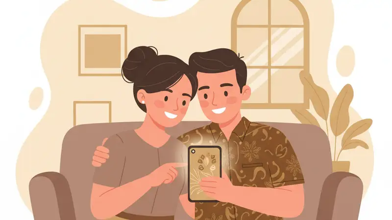 Pasangan Memilih Desain Undangan Pernikahan Lipat 3