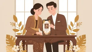 undangan pernikahan web - ilustrasi 1