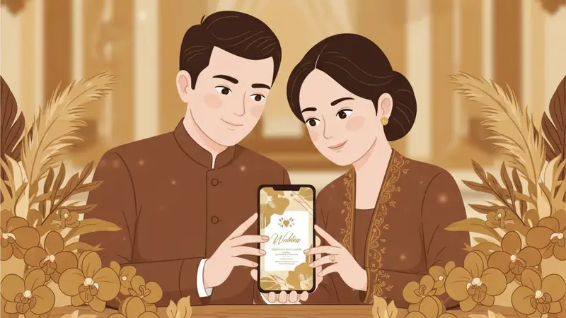 Undangan Punakawan Digital dengan desain modern dan elegan
