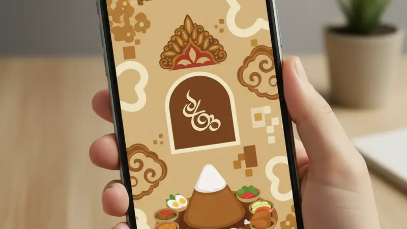 Desain undangan syukuran digital untuk acara aqiqah atau kelahiran