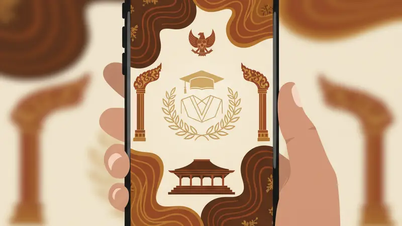 Desain undangan wisuda digital dengan fitur RSVP dan galeri foto