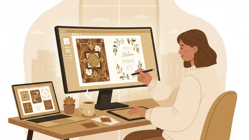 Desain undangan aqiqah online Sannubari yang elegan dan modern