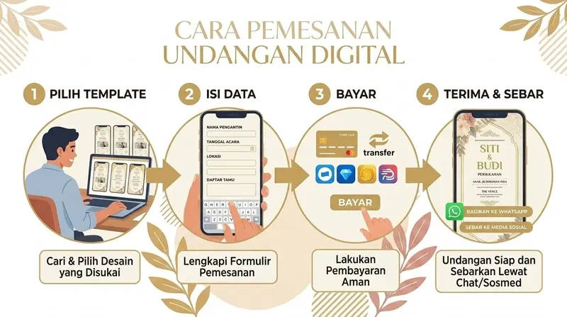 4 langkah mudah memesan undangan pernikahan digital di Sannubari