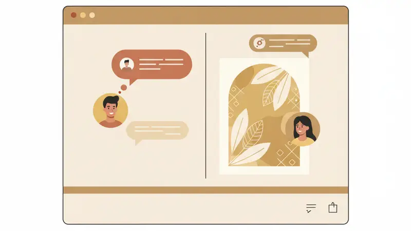 Pengantin sedang melihat fitur hitung mundur di link undangan digital mereka