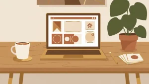 undangan pernikahan digital canva - ilustrasi 4
