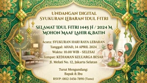 Undangan Syukuran Lebaran Digital 1 - contoh visual undangan digital Sannubari