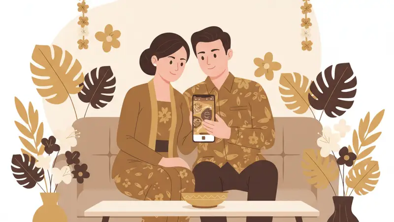 Contoh Undangan Pernikahan Digital PPT