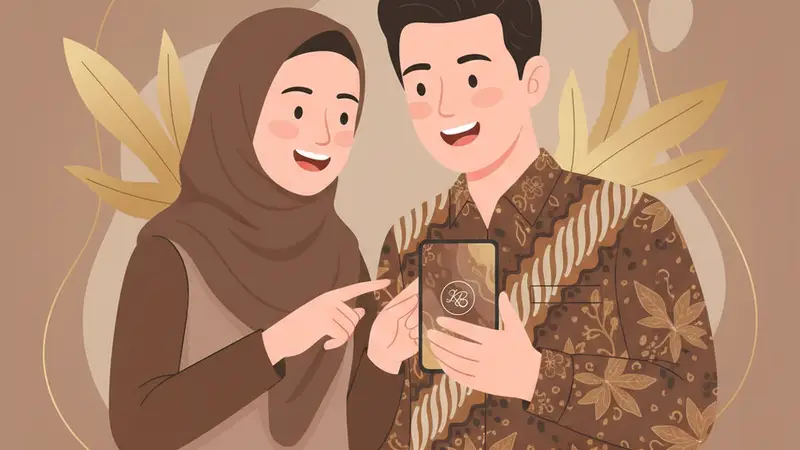 Pengantin wanita sedang mengetik kata-kata undangan online di laptop