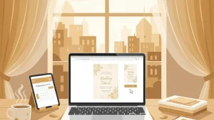 template undangan pernikahan digital kosong - ilustrasi 4