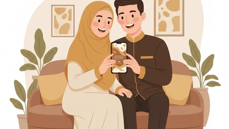 Sekelompok teman sedang berkumpul untuk buka bersama