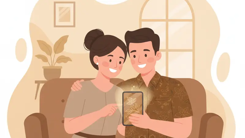 Pasangan berdoa dalam pernikahan Kristen