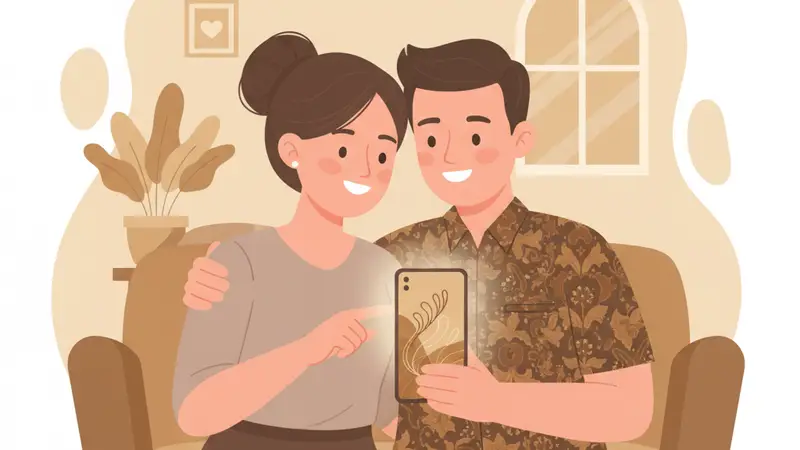 Contoh tampilan undangan digital Sannubari dengan fitur lengkap