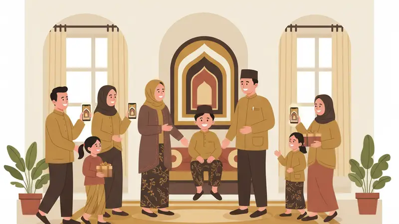 Contoh desain undangan khitanan digital dengan tema ceria dan warna pastel