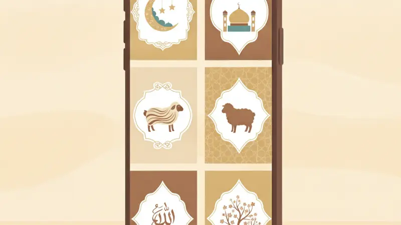 Tangan orang dewasa sedang memegang smartphone menampilkan undangan aqiqah online