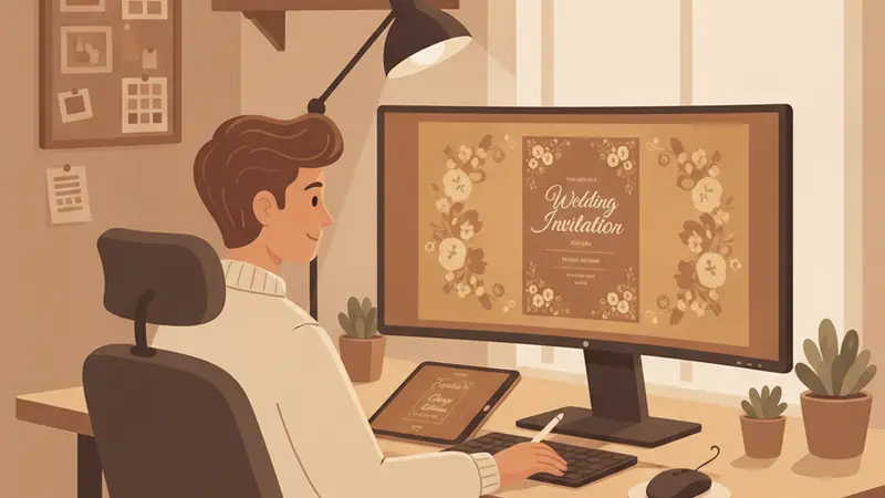 Tampilan antarmuka Sannubari untuk membuat undangan online website