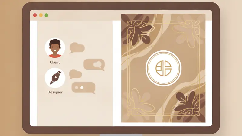 Contoh desain undangan virtual pernikahan dengan tema rustic