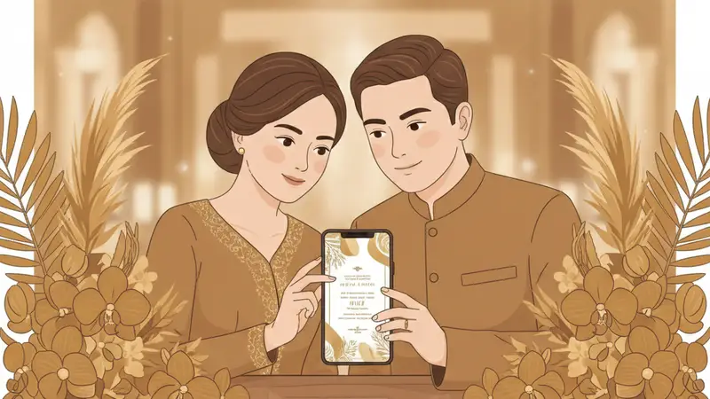 Ilustrasi undangan aqiqah online modern dengan foto bayi