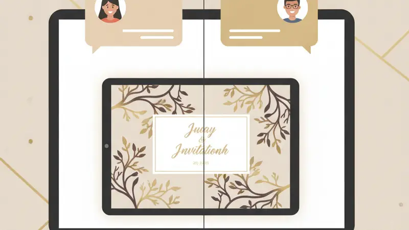 Desain undangan online web Sannubari yang elegan dan modern