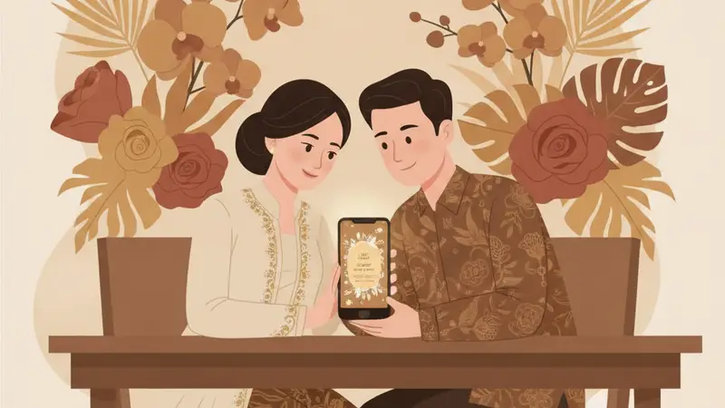 Ilustrasi sekelompok teman lama yang tertawa bersama di acara reuni, menunjukkan kehangatan dan kebersamaan