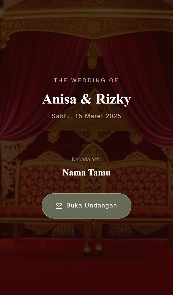Preview desain tema undangan digital Palembang Heritage