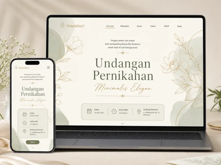Undangan Pernikahan Minimalis Elegan: Panduan Desain, Teks, dan Website