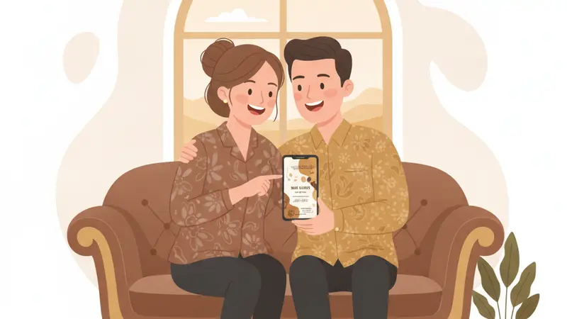 Desain undangan pernikahan online murah dari Sannubari