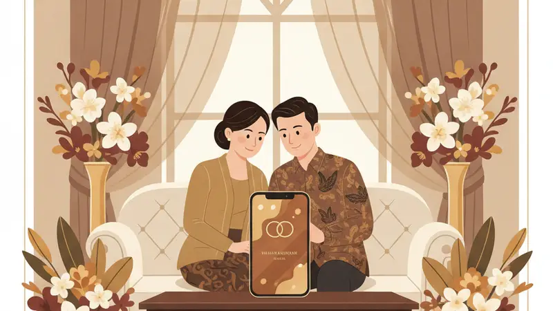 Contoh template ucapan Lebaran Idul Fitri digital