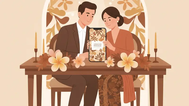 Contoh Undangan Digital Kekinian dengan Desain Modern Minimalis