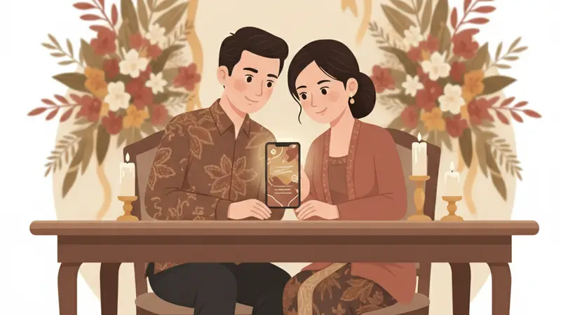 Contoh Undangan Via Online untuk Pernikahan