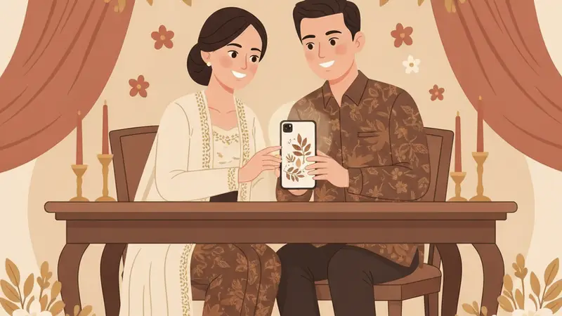 Contoh Undangan Wedding Online dengan Desain Modern