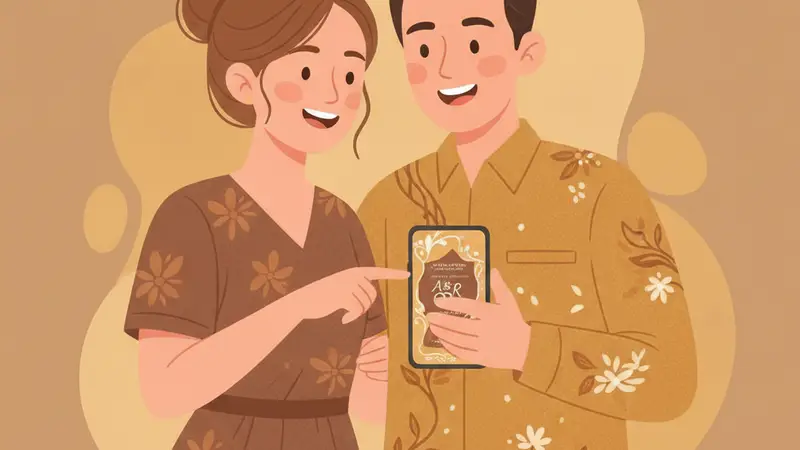Contoh Cover Undangan Online Romantis