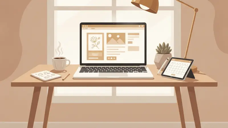 Calon pengantin sedang berdiskusi memilih desain undangan digital yang elegan