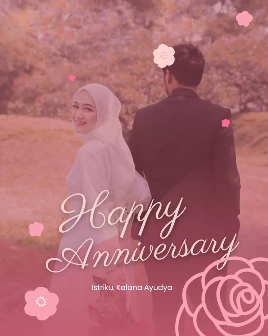 Contoh video ucapan anniversary untuk istri desain Rosewood (AN-07) dari Sannubari