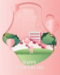 Contoh video ucapan anniversary untuk istri desain Blush Paper (AN-01) dari Sannubari