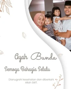 Contoh video ucapan anniversary untuk orang tua desain Paper Wave (AN-09) dari Sannubari