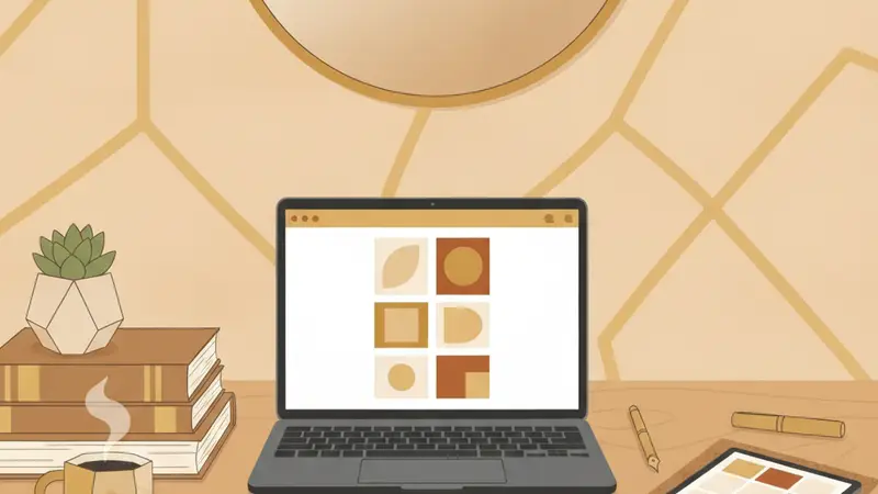 Ilustrasi pasangan sedang merencanakan pernikahan dan memilih undangan digital